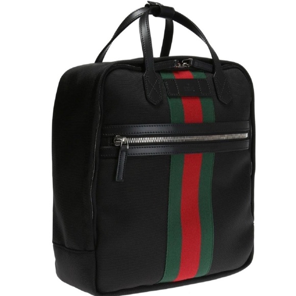Gucci Black and Green Backpack - Picture 2 of 3